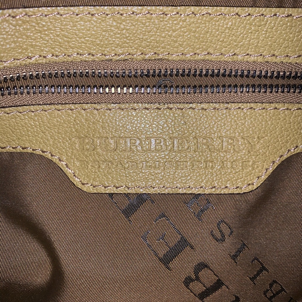 💯Burberry Prorsum Covington Lg Raffia Gr Leather - Picture 9 of 11